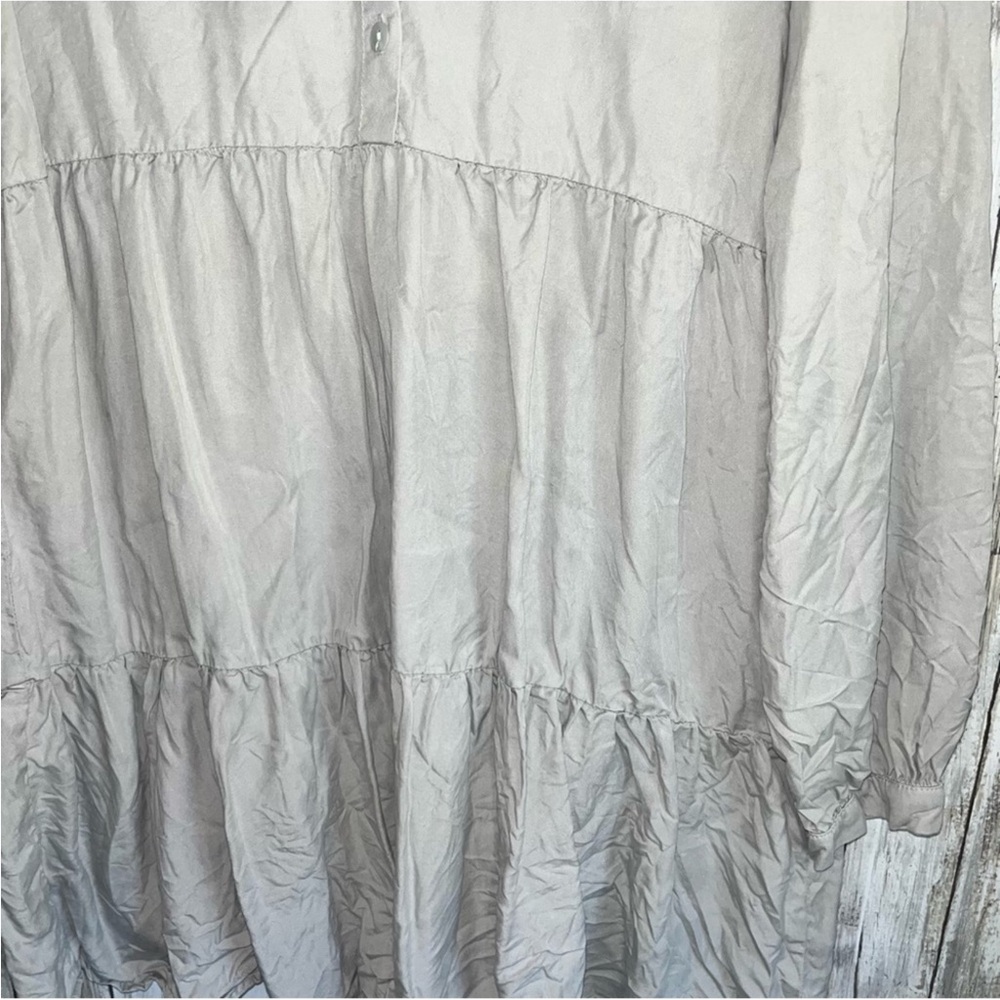 Zara Grey Tiered Mini Dress - Picture 3 of 7
